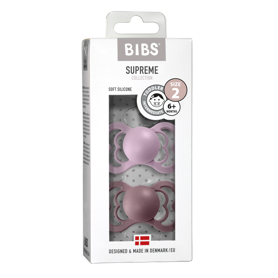 BIBS Couture 2 PACK 6-36m (Dusky Lilac/Heather)