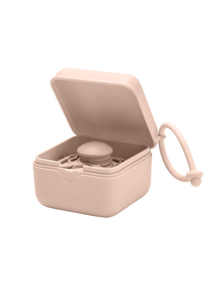 New BIBS pacifier storing box (blush)