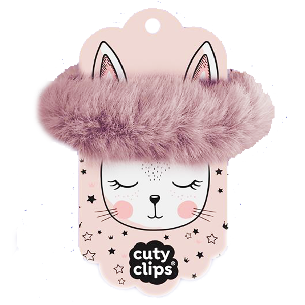 Hair tie ''FLUFFY BUNNY", Pink