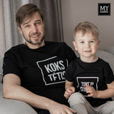 T-shirt set KOKS TĖTIS. TOKS IR SŪNUS