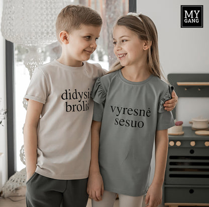 T-shirt DIDYSIS/MAŽASIS BROLIS
